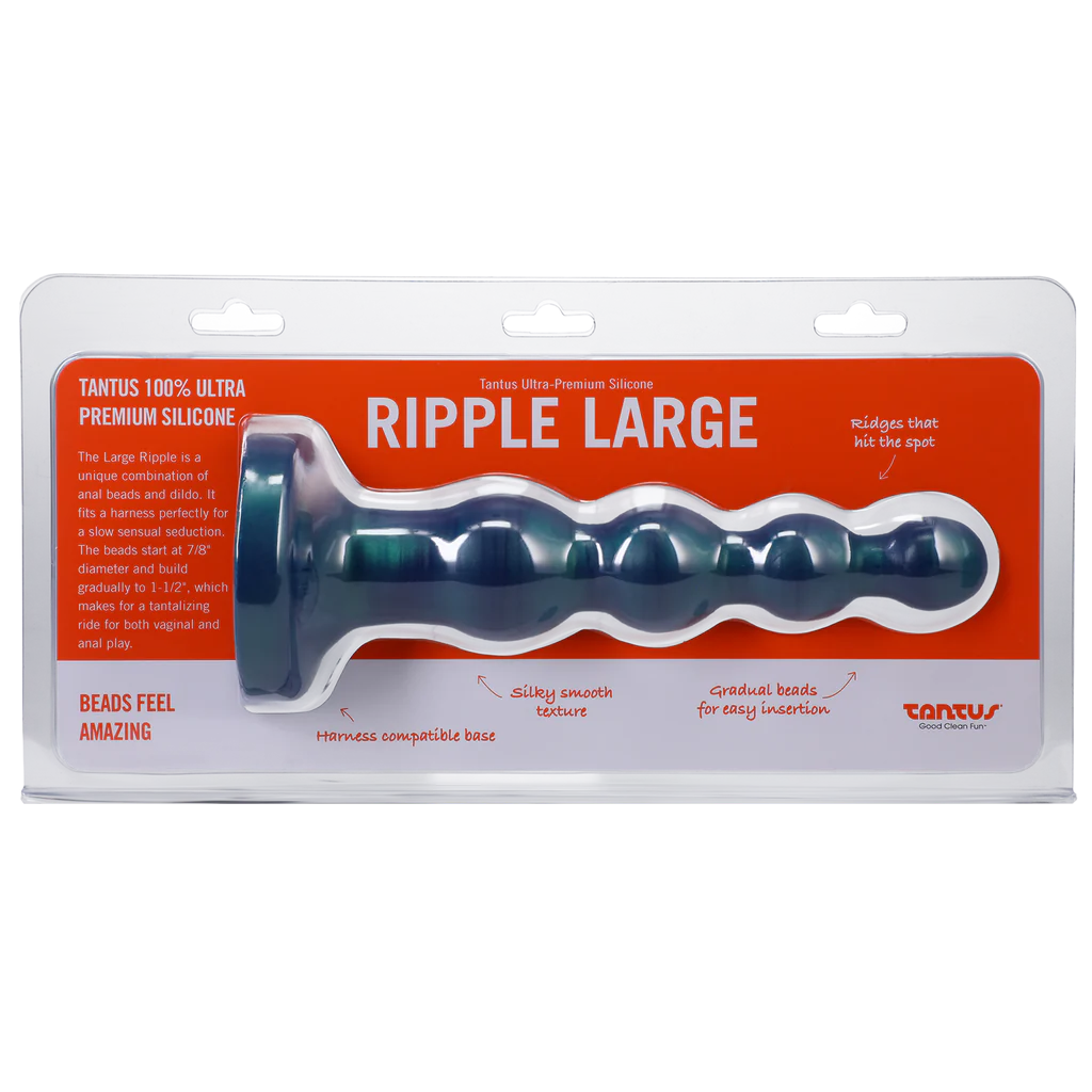 Tantus Ripple Large Silicone Butt Plug - XOXTOYS