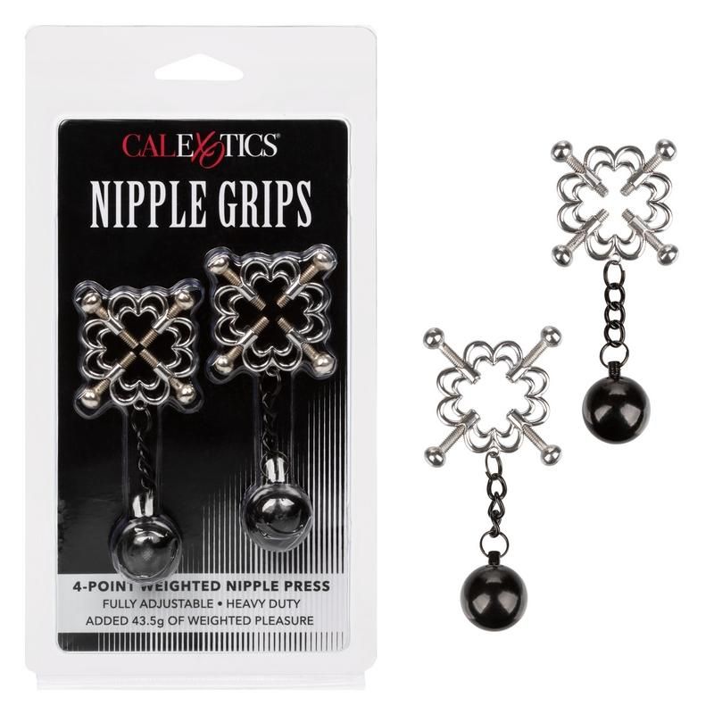 Calexotics Nipple Grips 4-Point Weighted Nipple Press
