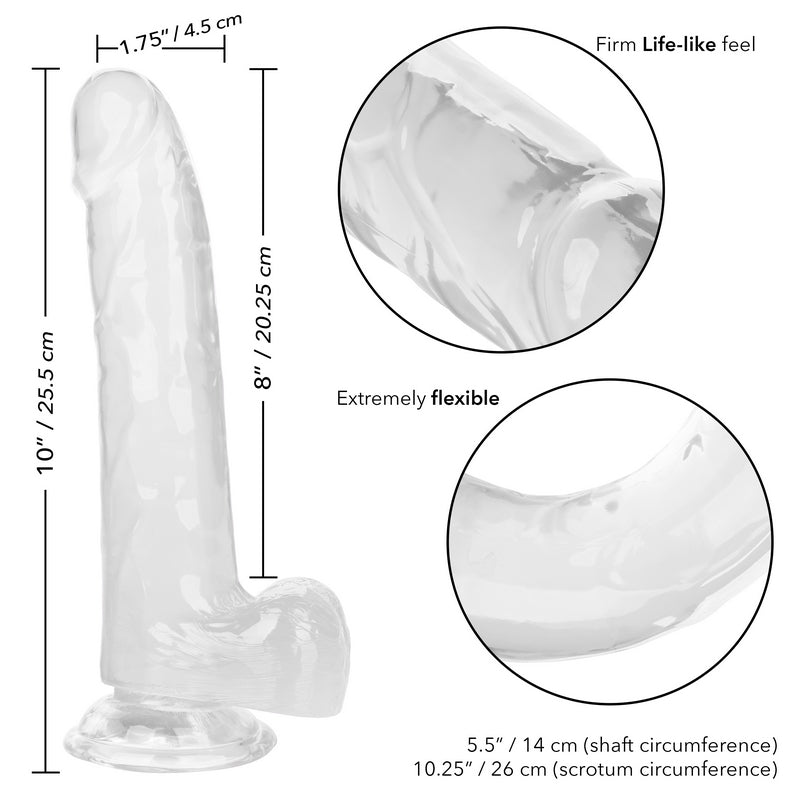 Calexotics Queen 8 Dildo Clear