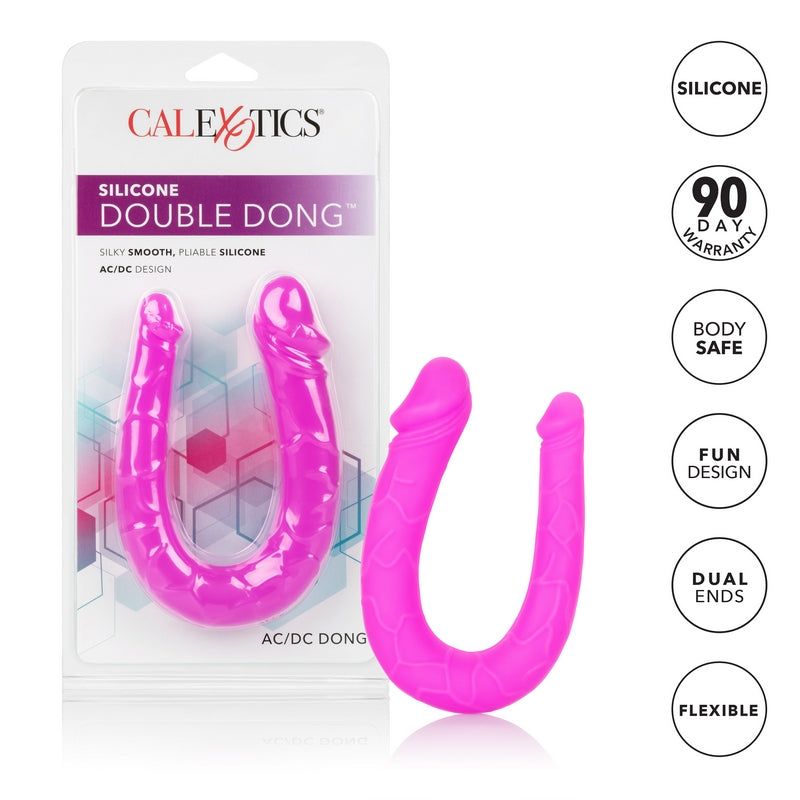 Calexotics Silicone Double Dong AC/DC Dildo