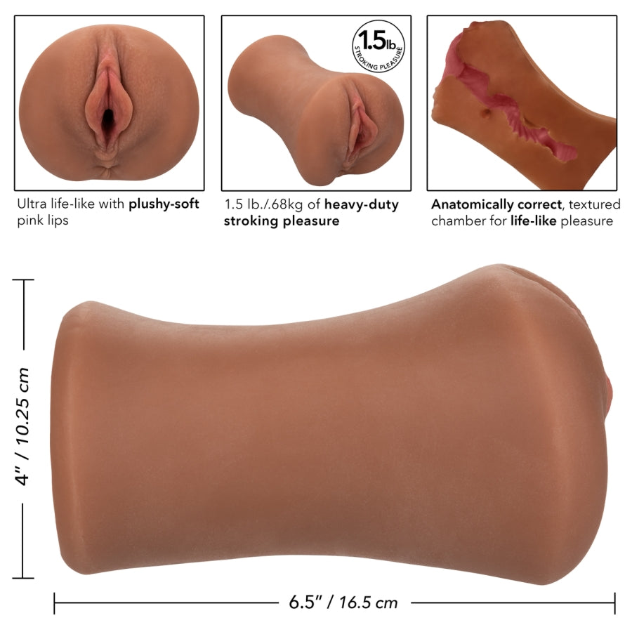 Calexotics Stroke It Juicy Pussy Brown