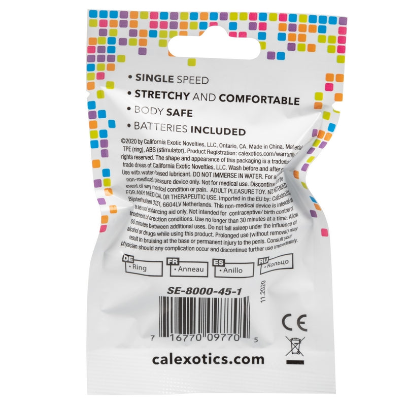 Calexotics Vibrating Ring Foil Pack Blue