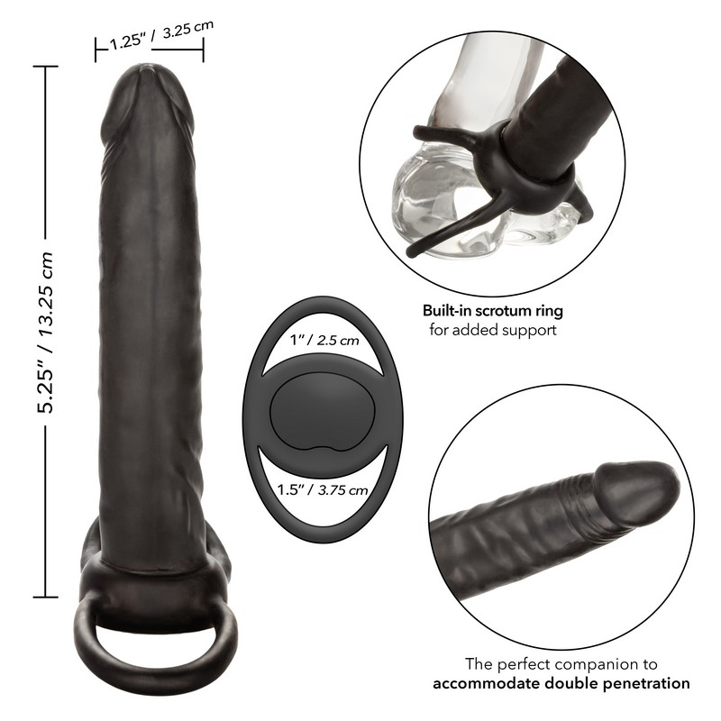 Calexotics The Accommodator Black Latex Dong
