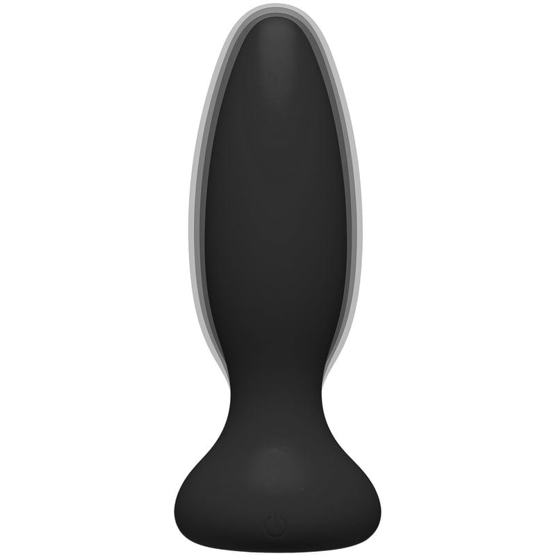 Doc Johnson A-Play Beginner Vibrating Silicone Black Anal Plug with Remote