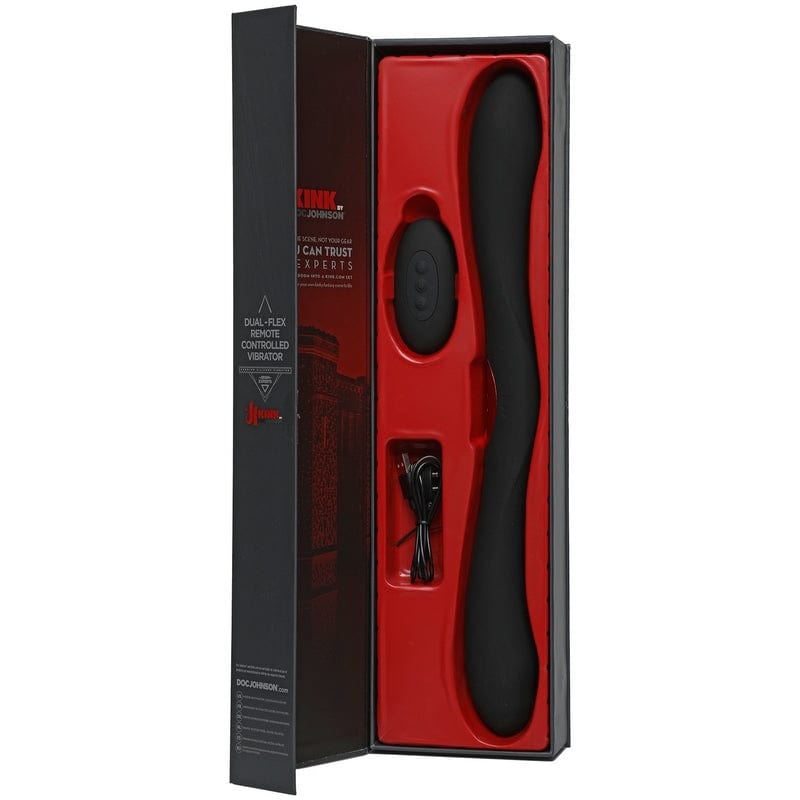 Doc Johnson Kink Dual Flex Silicone Vibrator with Remote