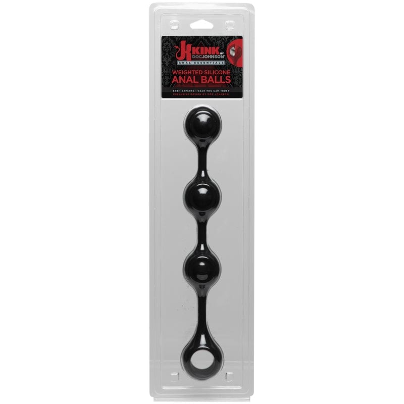 Doc Johnson Kink Weighted Silicone Anal Balls Black