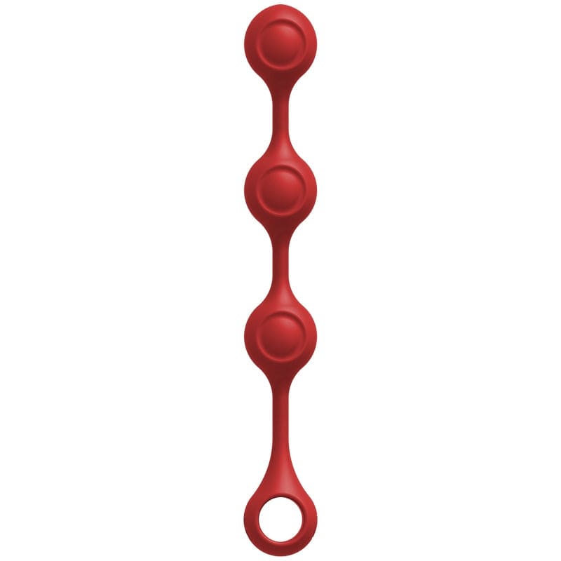 Doc Johnson Kink Weighted Silicone Anal Balls Red