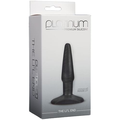 Doc Johnson Anal Toys Charcoal Doc Johnson Platinum Premium Silicone The Li’l End Plug