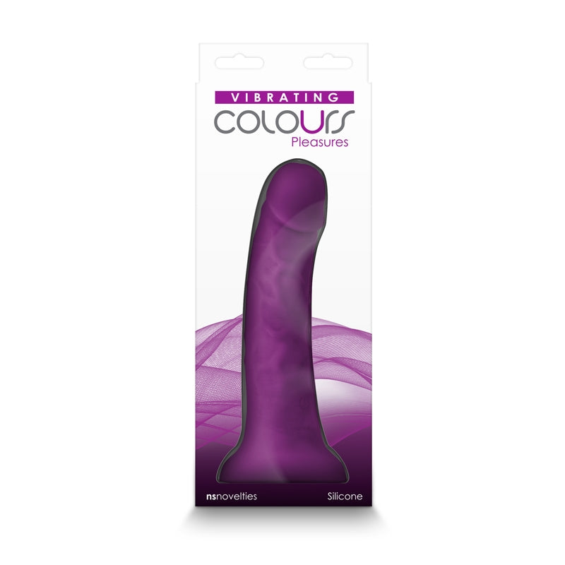 NS Novelties Colours Pleasures 7" Vibrating Dong Purple