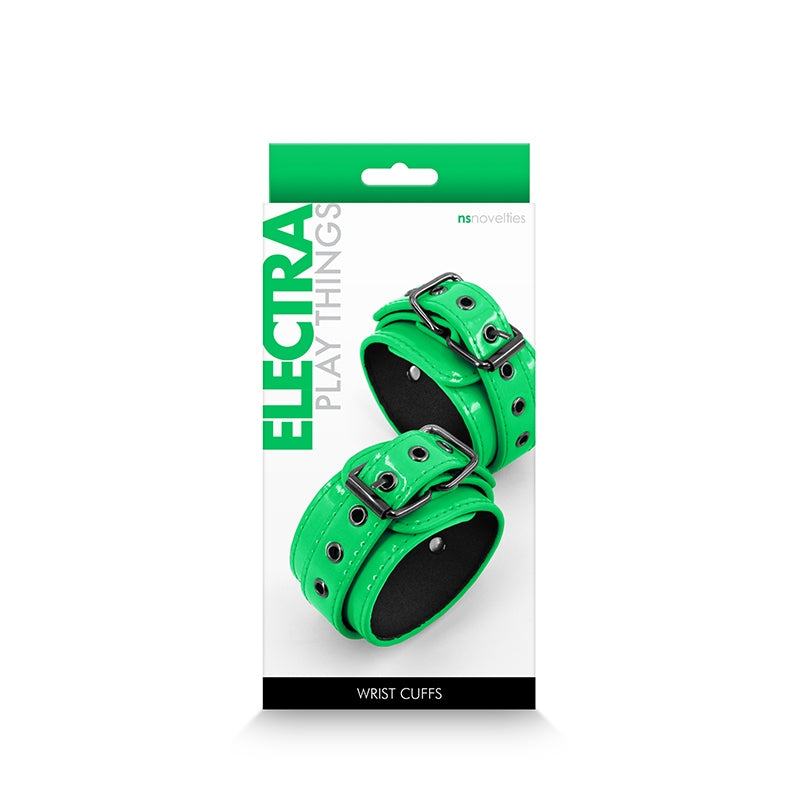 NS Novelties Electra Wrist Cuffs Green