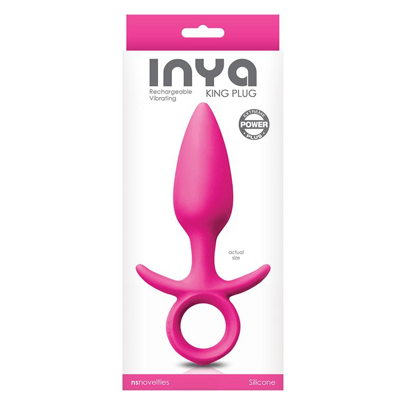 NS Novelties Inya King Medium Pink Vibrating Plug