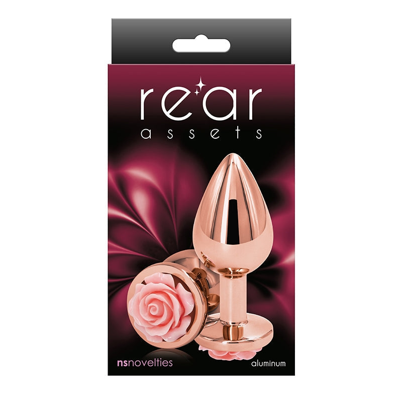 NS Novelties Rear Assets Rose Medium Plug - XOXTOYS