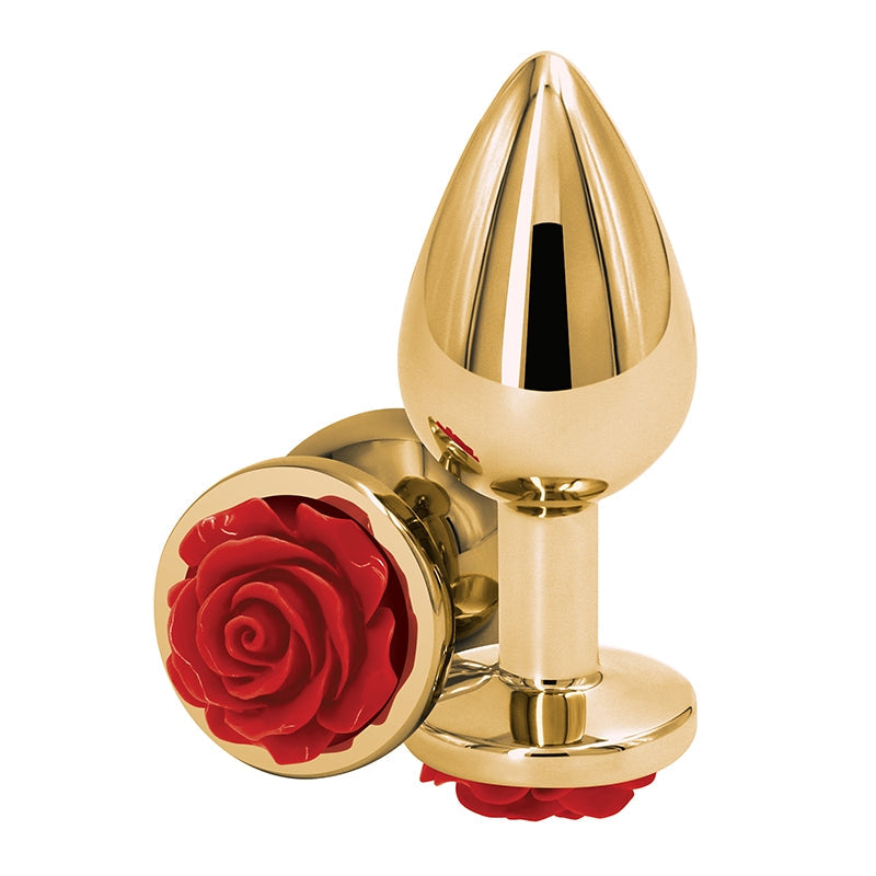 NS Novelties Rear Assets Rose Medium Plug - XOXTOYS