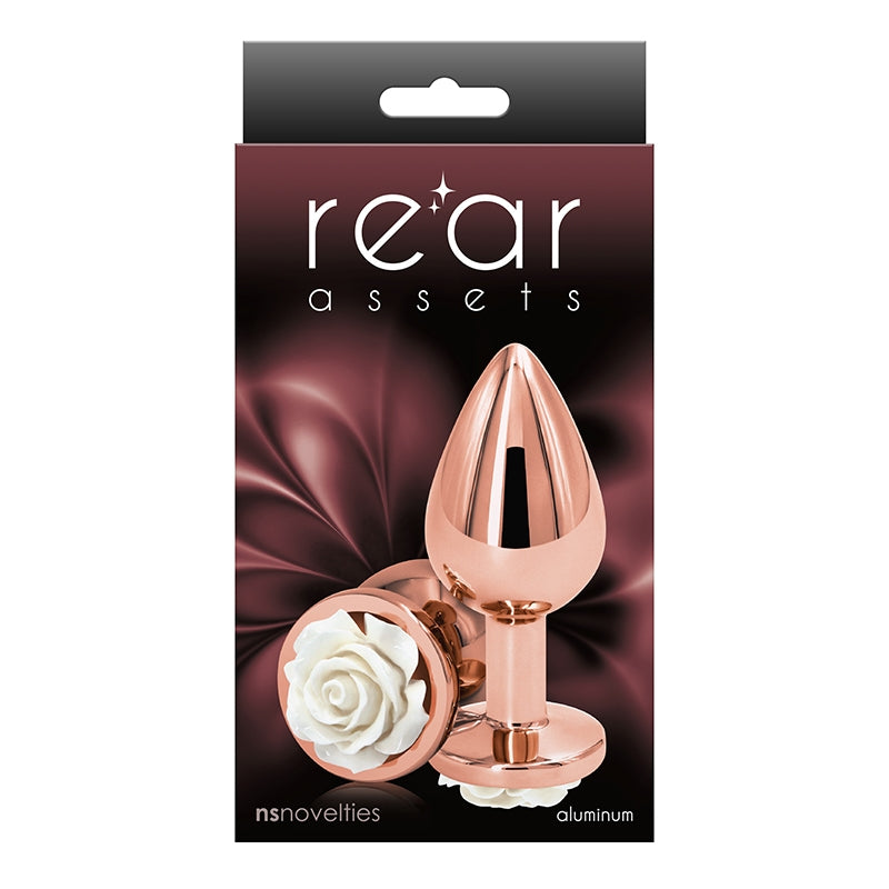 NS Novelties Rear Assets Rose Medium Plug - XOXTOYS