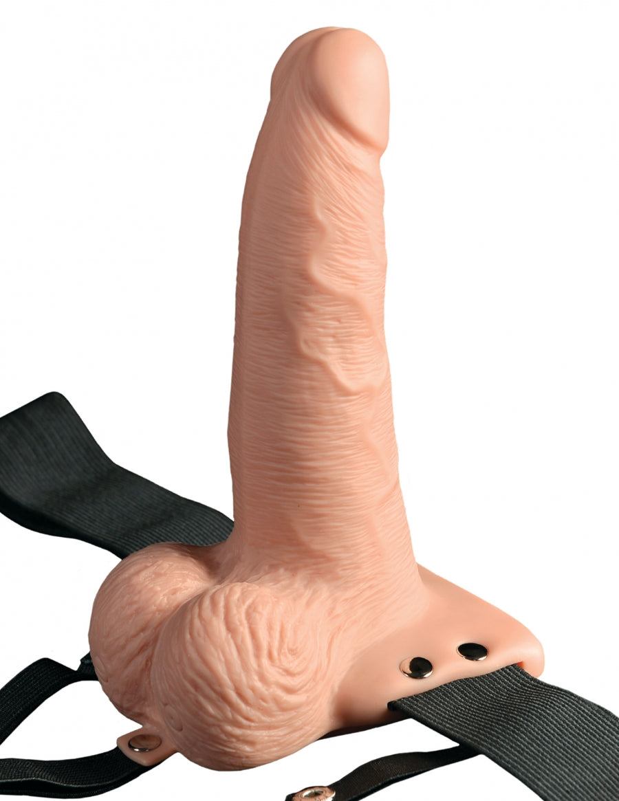 Pipedream Products Fetish Fantasy 6 Hollow Rechargeable Strap-On with Remote