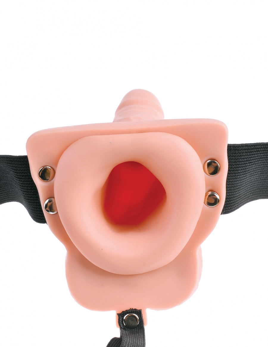 Pipedream Products Fetish Fantasy 6 Hollow Rechargeable Strap-On with Remote