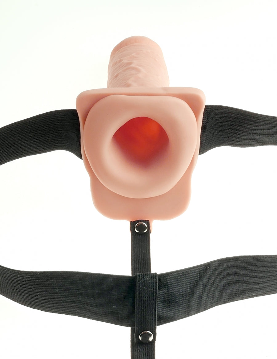 Pipedream Products Fetish Fantasy 7 Hollow Rechargeable Strap-On with Balls
