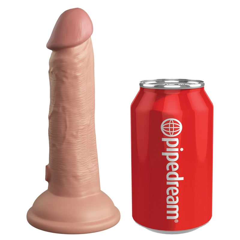 Pipedream Products King Cock Elite 6” Vibrating Silicone Cock Light