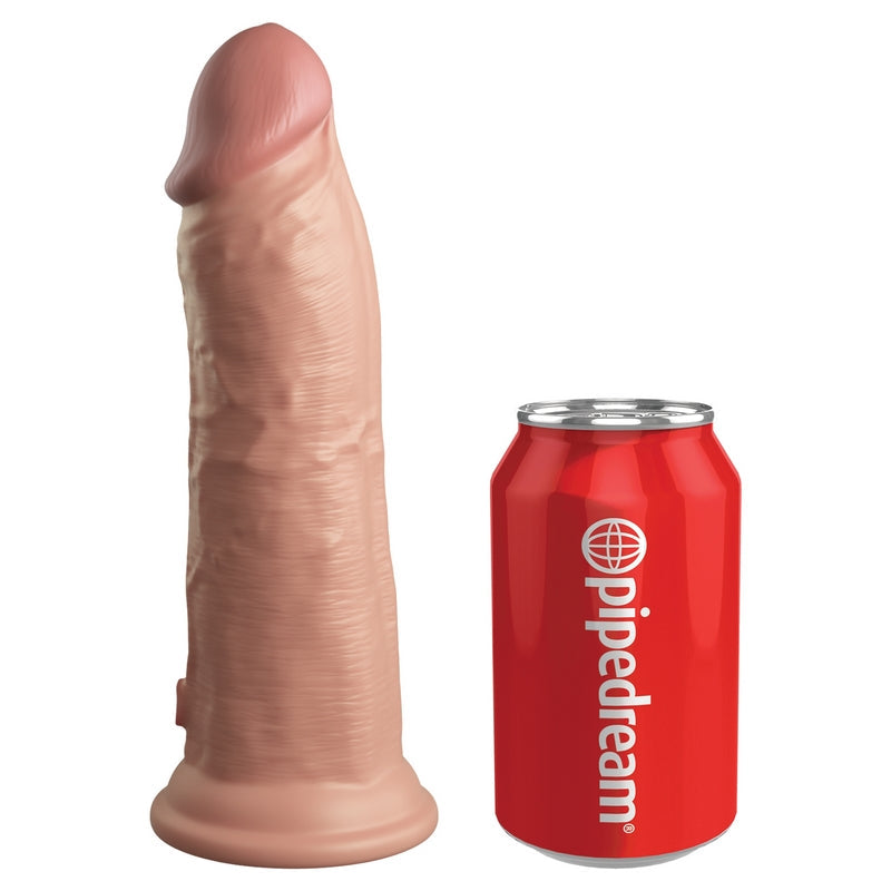 Pipedream Products King Cock Elite 8” Vibrating Silicone Cock Light