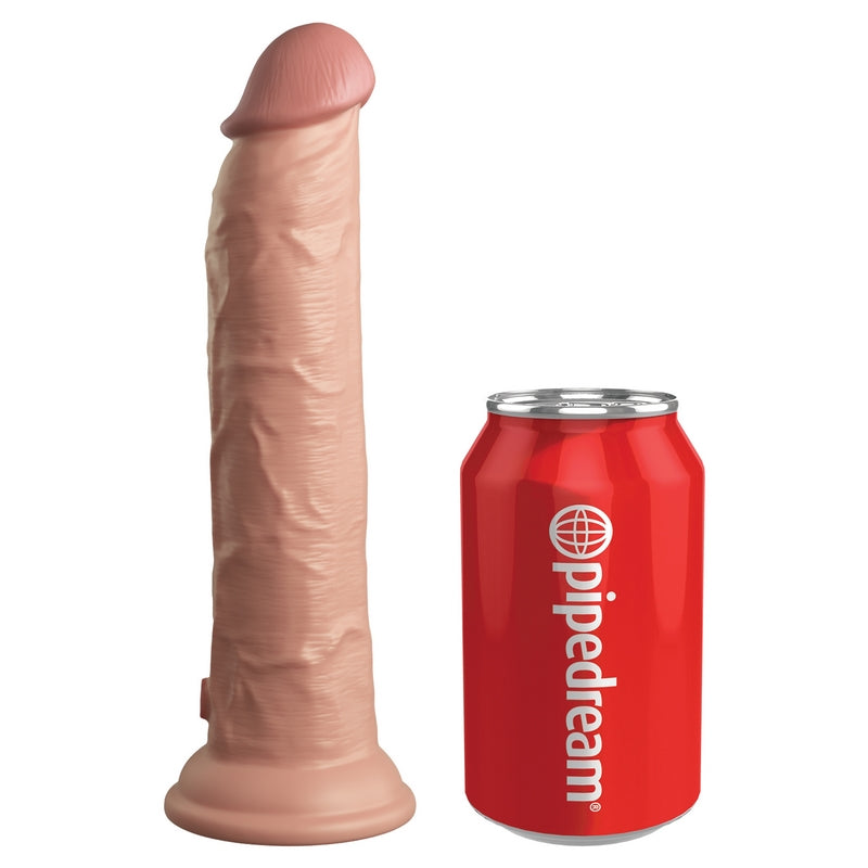 Pipedream Products King Cock Elite 9” Vibrating Silicone Cock Light