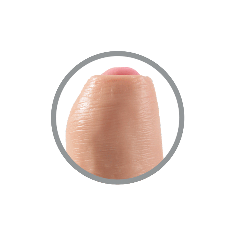 Pipedream Products King Cock 7” Uncut Cock Tan