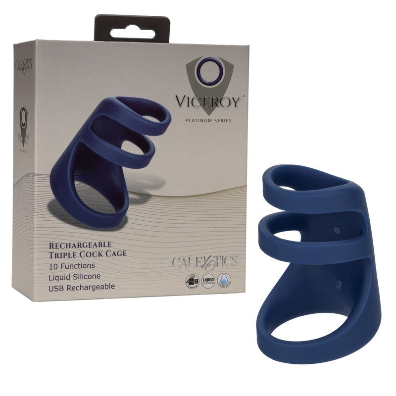 Calexotics Viceroy Rechargeable Triple Cock Ring