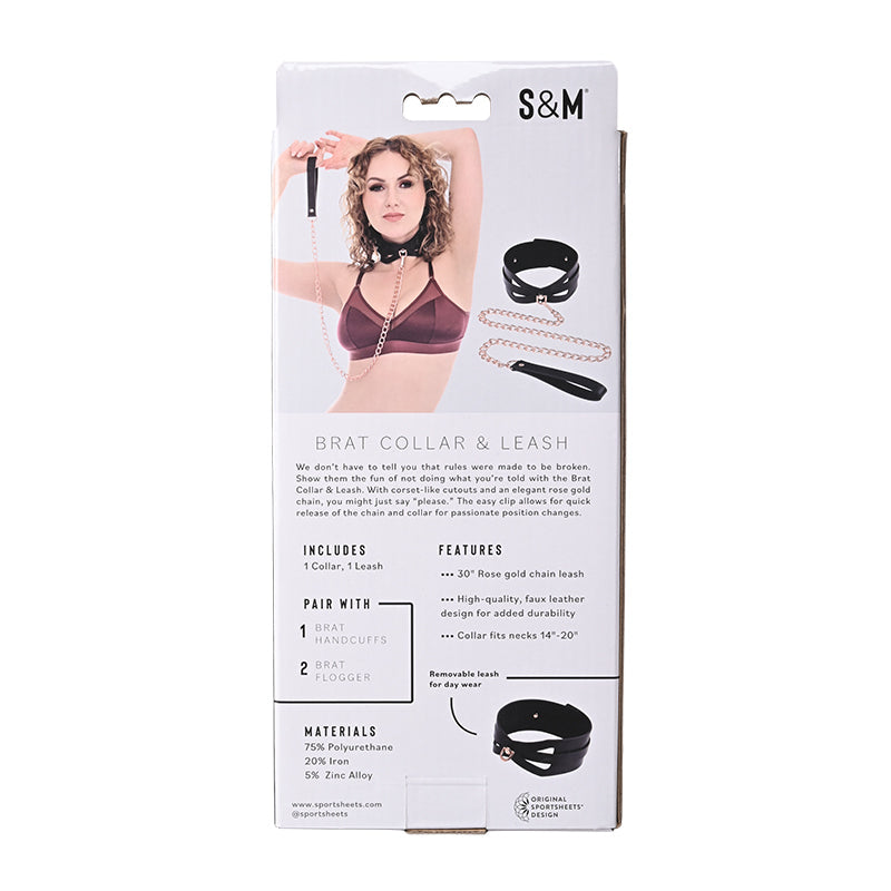Sportsheets Brat Collar & Leash