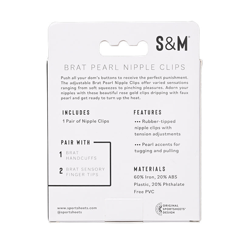 Sportsheets Brat Pearl Nipple Clips