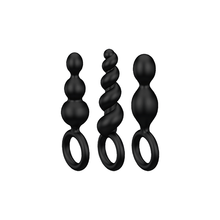 Satisfyer Booty Call Black Plug Set