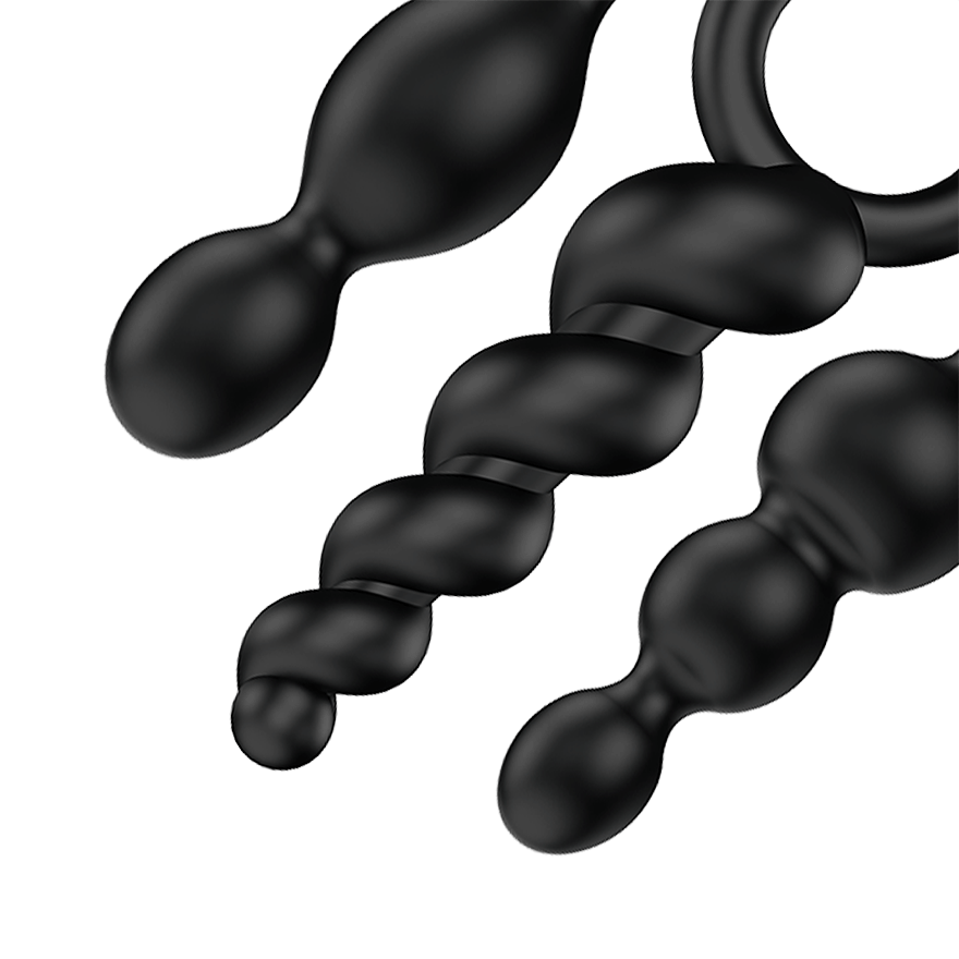 Satisfyer Booty Call Black Plug Set
