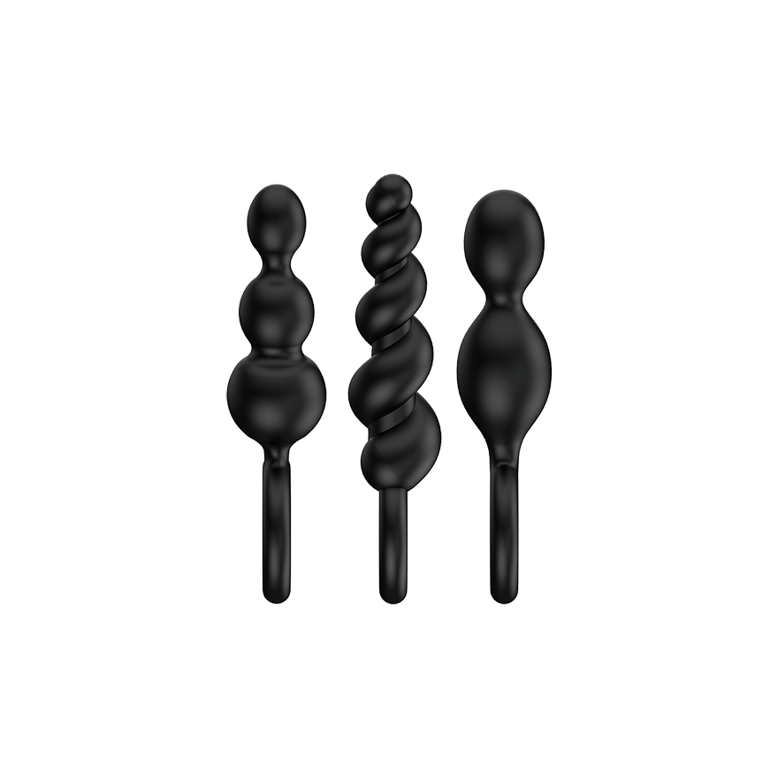 Satisfyer Booty Call Black Plug Set