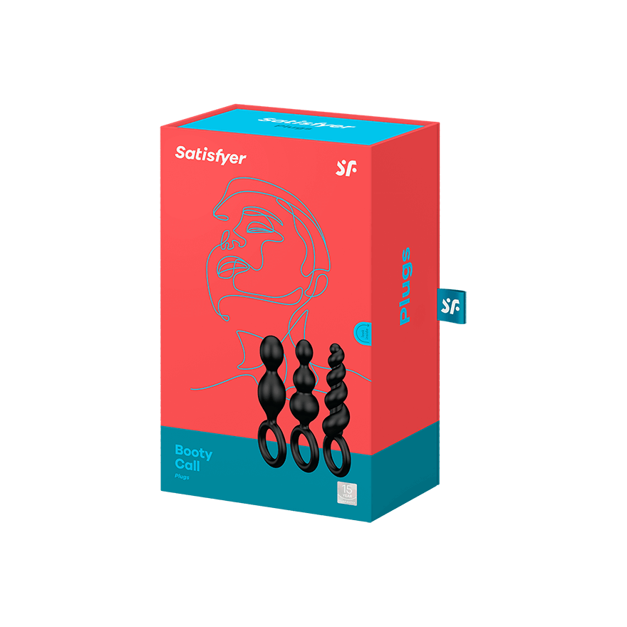 Satisfyer Booty Call Black Plug Set