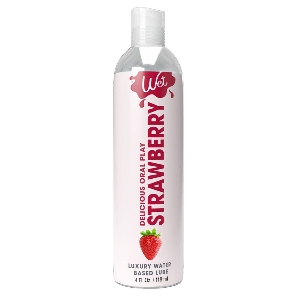 Wet Lubes & Lotions 4oz Wet Delicious Strawberry Lubricant