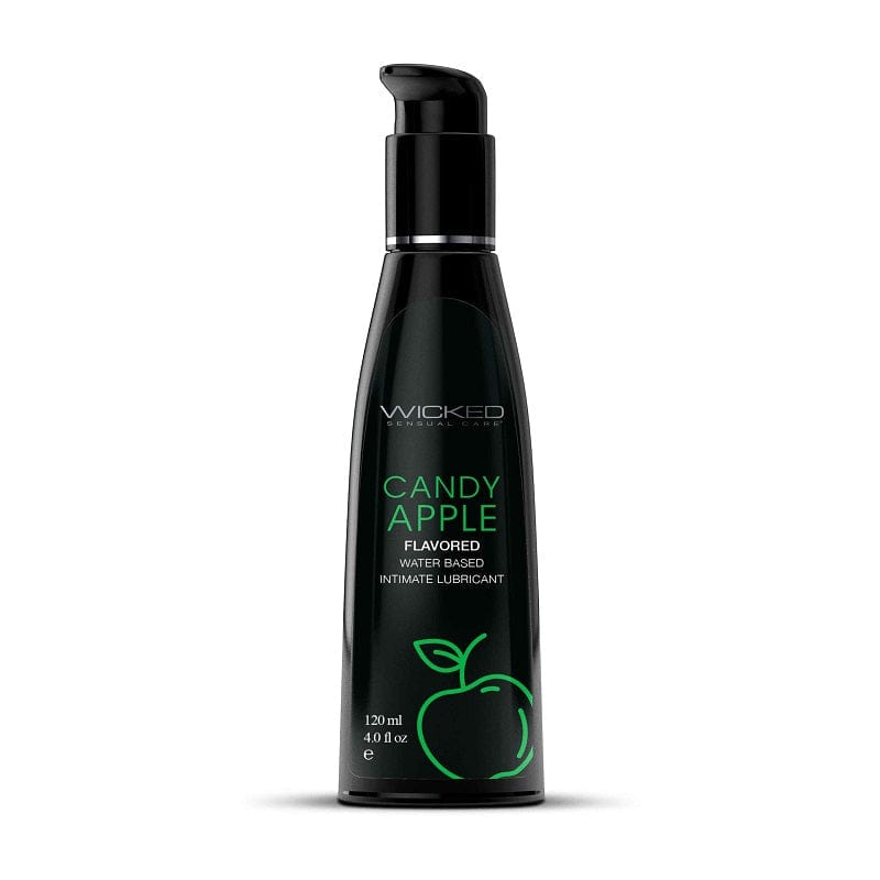 Wicked Lubes & Lotions 4oz Wicked Aqua Candy Apple Flavored Lubricant