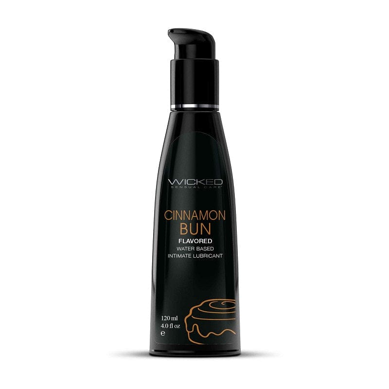 Wicked Lubes & Lotions 4oz Wicked Aqua Cinnamon Bun Flavored Lubricant