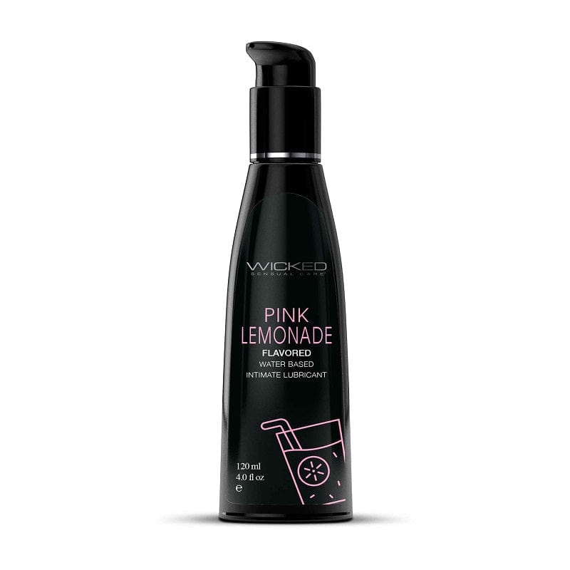Wicked Lubes & Lotions 4oz Wicked Aqua Pink Lemonade Flavored Lubricant
