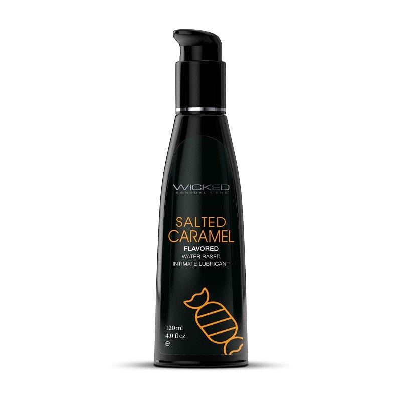 Wicked Lubes & Lotions 4oz Wicked Aqua Salted Caramel Flavored Lubricant
