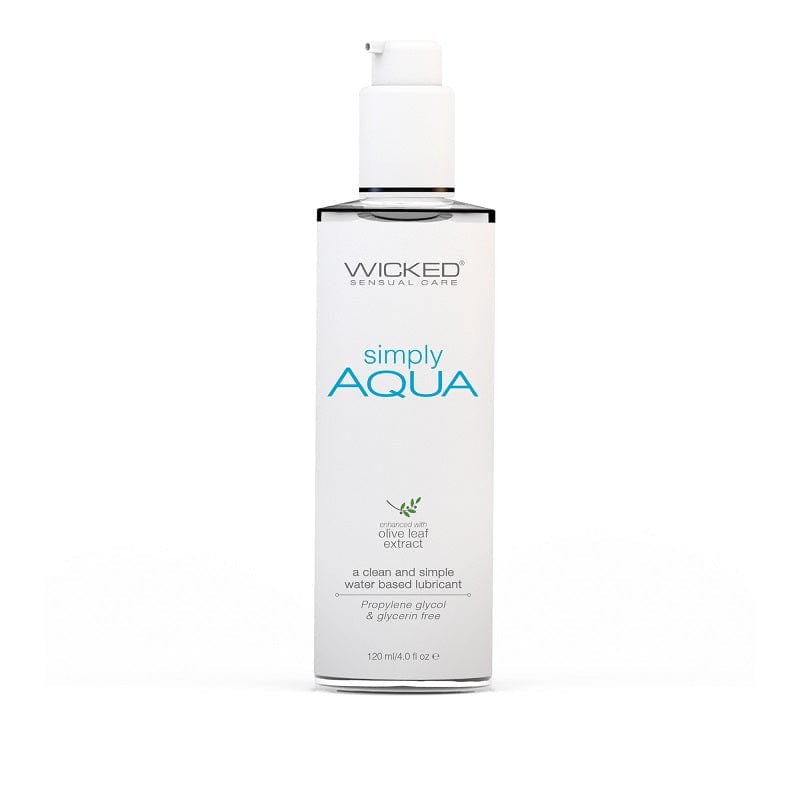Wicked Lubes & Lotions 4oz Wicked Simply Aqua Lubricant