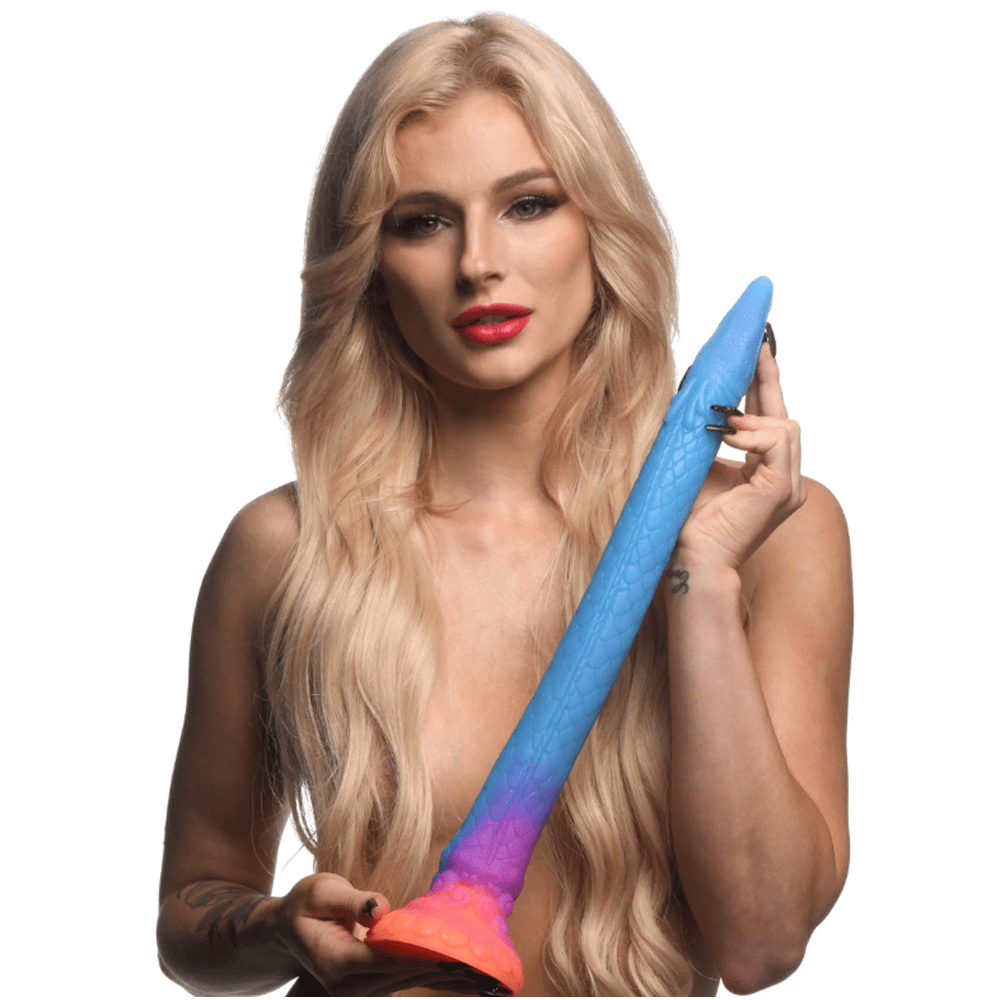 Creature Cocks Makara Glow-In-Dark Silicone Snake Dildo
