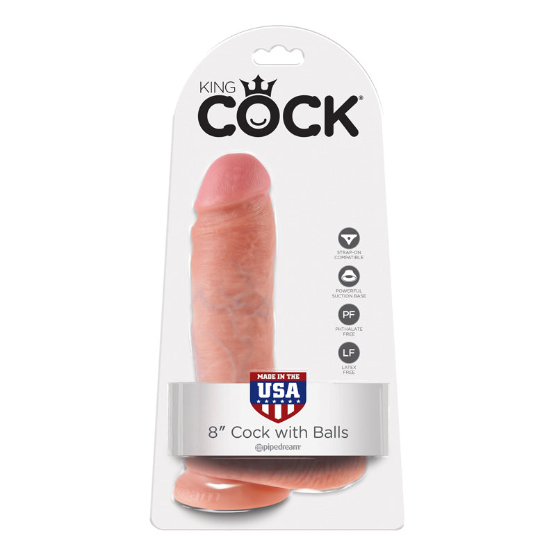 Pipedream Products King Cock 8 Cock with Balls - XOXTOYS