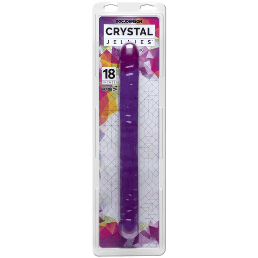 Doc Johnson Dildos Purple Doc Johnson 18″ Crystal Jellies Double Dong