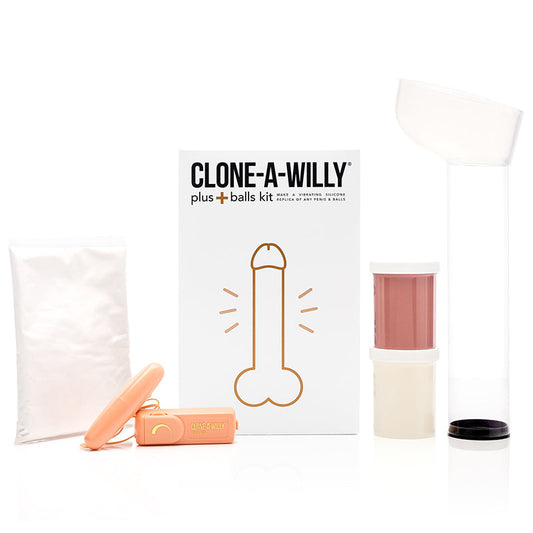 Empire Labs Vibrating Clone-A-Willy with Balls Medium Tone