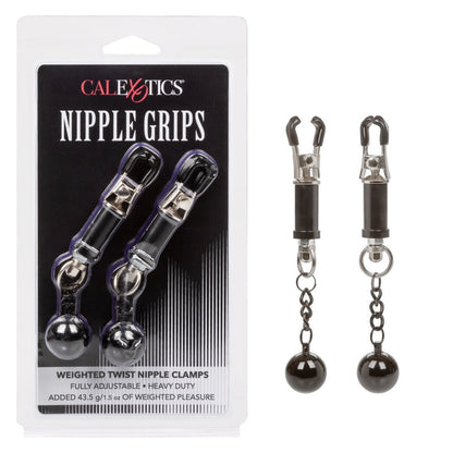 Calexotics Nipple Grips Weighted Twist Nipple Clamps