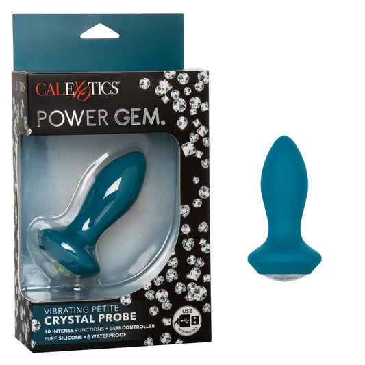 Calexotics Power Gem Vibrating Petite Crystal Probe - XOXTOYS