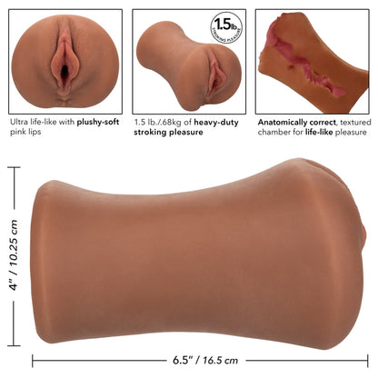 Calexotics Stroke It Juicy Pussy Brown