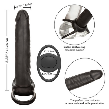 Calexotics The Accommodator Black Latex Dong
