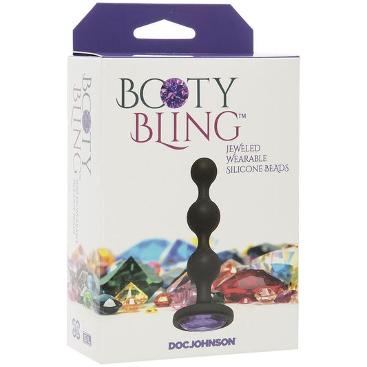 Doc Johnson Anal Toys Purple Doc Johnson Booty Bling Silicone Beads
