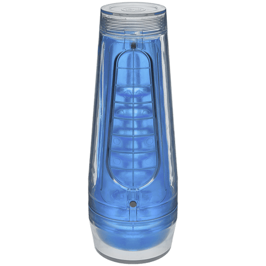 Doc Johnson Main Squeeze Optix Crystal Blue