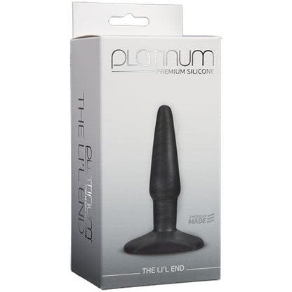 Doc Johnson Anal Toys Charcoal Doc Johnson Platinum Premium Silicone The Li’l End Plug