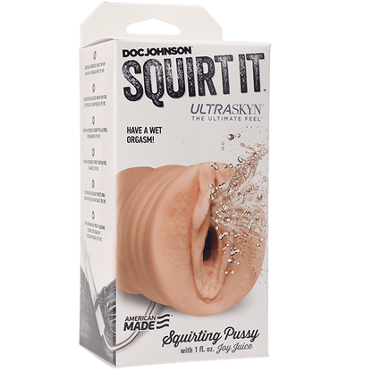 Doc Johnson Squirt It: Squirting Pussy Vanilla Stroker